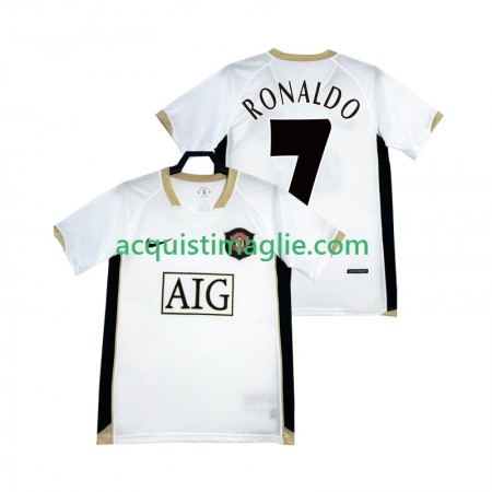 Divisa di Calcio Manchester United RONALDO 7 Retro Trasferta 2006/2007